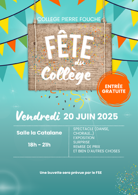 Affiche Évènement Fête du Village Simple Festif Illustré Bleu Coloré.png.png